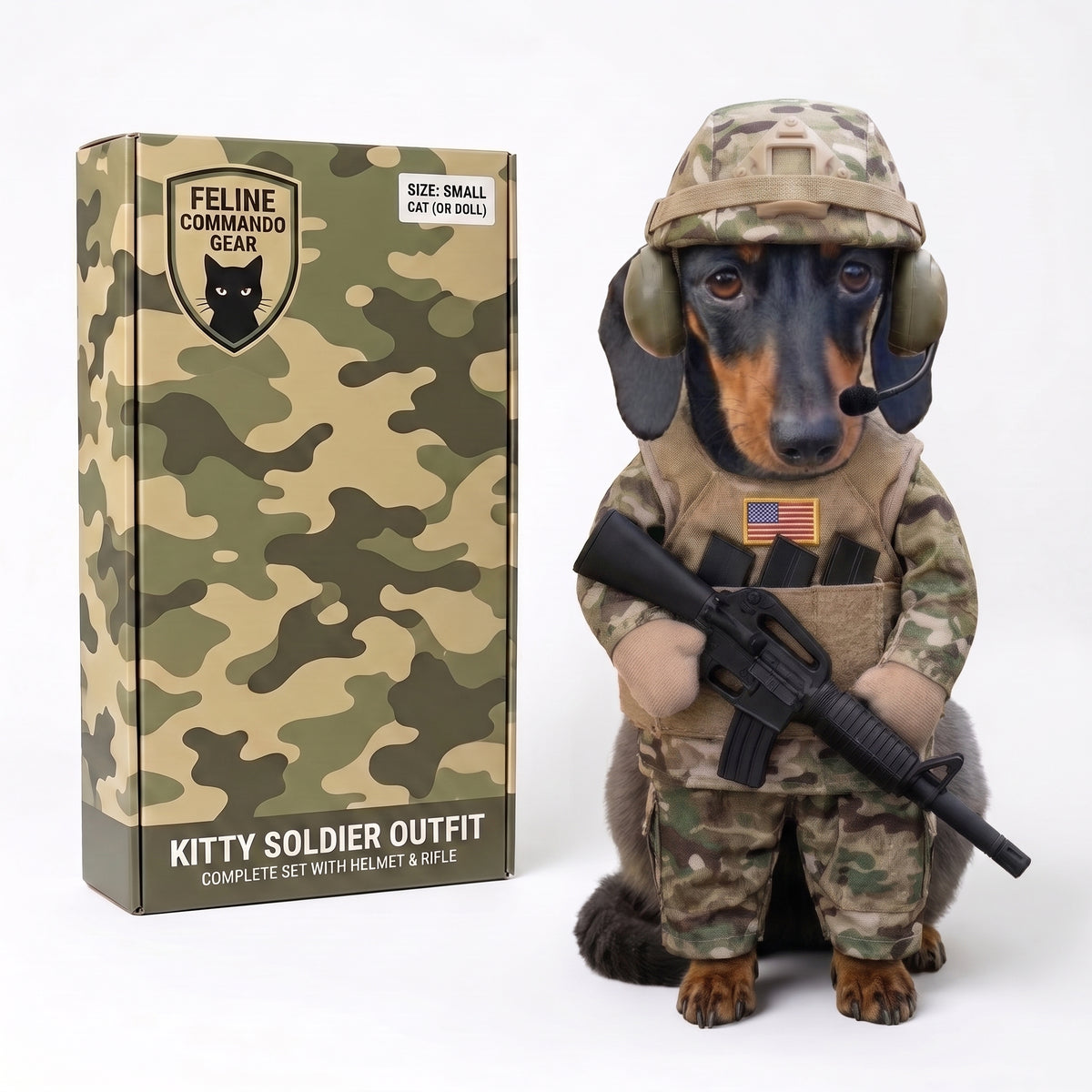 Disfraz de Soldado para Gatos y Perros Pequeños